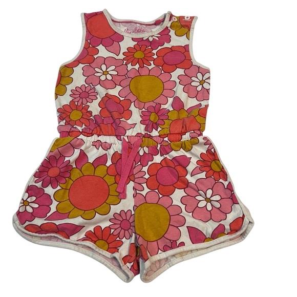 Mini Boden Other - Mini Boden Retro Floral Romper • Size 4-5 • RARE